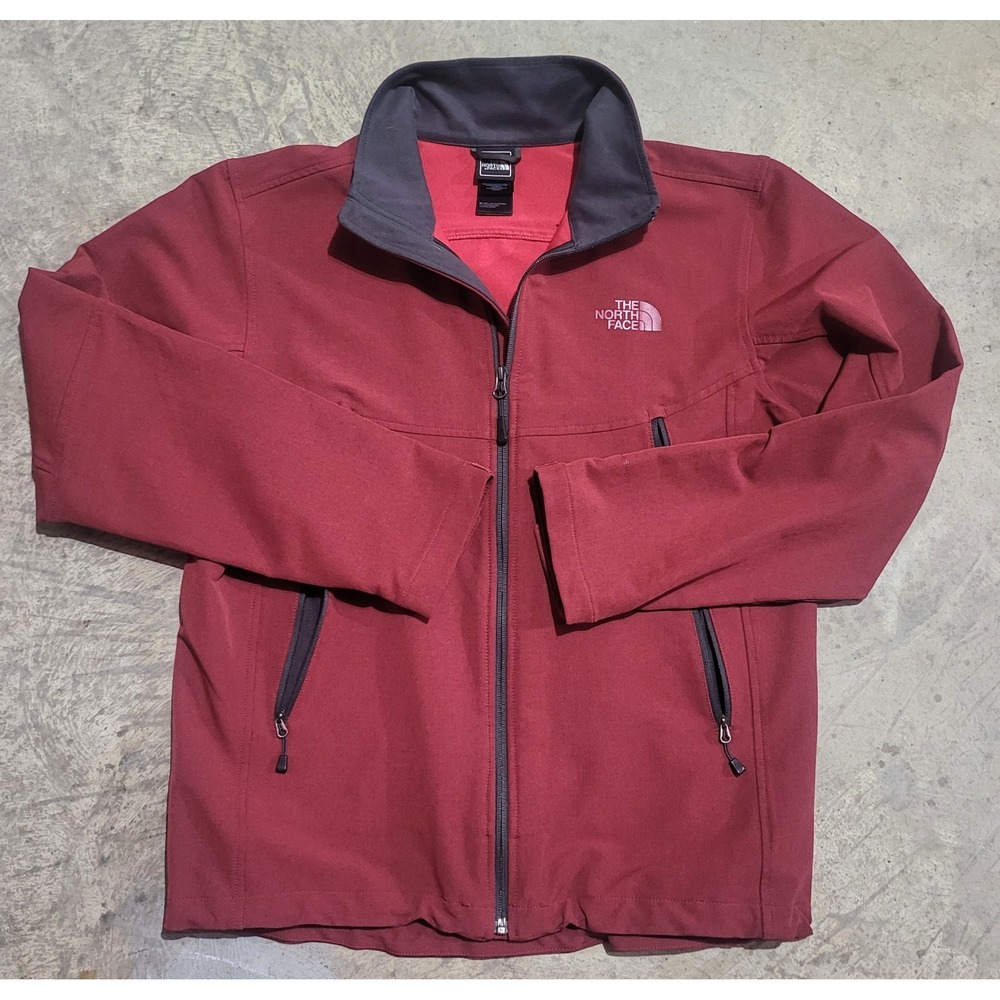 Mens The North Face RDT Softshell Jacket Medium M Burgundy A4AG Apex FlashDry